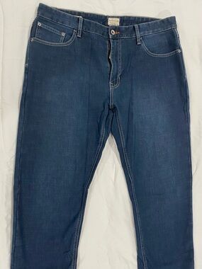 NWOT- Weatherproof Flee e Lined Men's Slim Straight Jeans - Dark Blue Wash 38x34